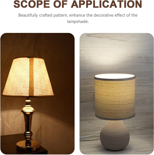 1 47 X19.65 Inch VOSAREA Roll Lamp Shade Material Diy Adhesive Styrene Sheet Lamp Shade Making Fabric Pre Cut Length