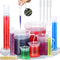 moveland Upgraded Plastic Graduated Cylinder and Beakers Set - 10ml 25ml 50ml 100ml Graduated Cylinder, 5 Pcs Pipettes