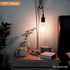 Zevnico 2 Pack 15ft E26 E27 Bulb Pendant Light Cord Socket, Hanging Lamp Socket with ON Off Switch, Base Black Lantern