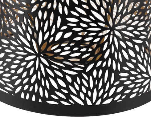 LICAEVEY E26 E27 Bulb 15 13 19 cm, Hollow Carved Metal Lamp Shade, Base Compatible, Detachable Cylindrical Hollow Out