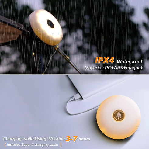 5 30s 2PACK Camping Lights String: Outdoor String Lights with Lighting Modes - Quick Recovery Durable and Waterproof