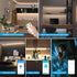 SEZO SP641E Single Color Music Bluetooth PWM LED Controller Dynamic Effects Group Control for 5630 5730 5050 2835 FCOB LED Strip Work with RF Remote/APP Control DC5V-24V Maximum 3A by SEZO