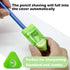 Alpurple 20 Eraser-2 1 PCS Manual Pencil Sharpener with in Single Hole Triangular Shape Handheld Crayon Sharpener