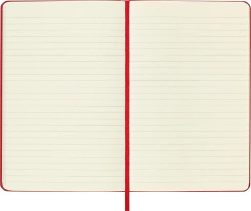 Moleskine Classic Notebook, Hard Cover, Medium (4.5" x 7"), Ruled/Lined, Scarlet Red