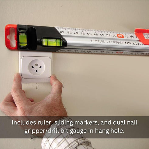 Kapro 313 Measure Mate, Ultimate Home-Improvement Tool with Level and Ruler, 24 Inch