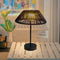 Solar Table Lamp Outdoor Solar Table Lamps Rattan Waterproof LED Lights Outdoor