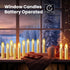 JOSU Flameless Candles Birthday Decor, 12PCS LED Flickering Lights Battery Operated with Remote Timer, Warm White for