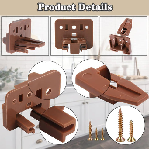 Drawer Slides and Guides, 3Pack Plastic Replacement Part for Center Mount Drawer Slides Track Guide Glide