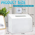 Wensdr Acrylic Hand Towel Box Cover Holder for Kleenex, Disposable Paper Hand Towels Holder, Bottom Pull-Out