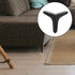 4pcs 11cm DOITOOL Matte Black Furniture Support Feet Metal Triangle Sofa Legs Bed Legs Cabinet Feet for Modern Sofa