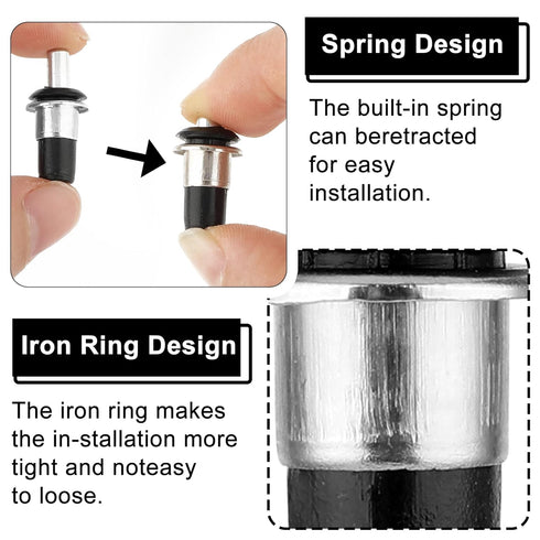 Andibro 10 Cabinet Door Repair Pins, Pieces Spring Loaded Pins Replacement Repair Pins Kitchen Damper Shutter Pin Shoe