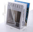 SANRUI Clear Magazine File Holder - Vertical File Folder Holder, Acrylic Desk Organizer for File Storage, 2-Pack