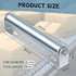 Therwen 4 Sets 1.5'' Diameter Conveyor Rollers with Roller Stands, 10'' Galvanized Steel Long Roller and Bracket