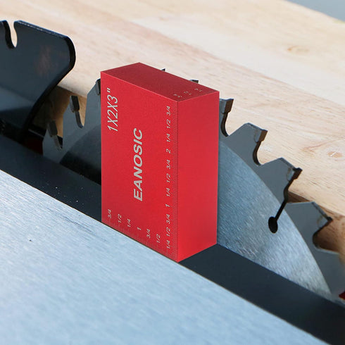 EANOSIC Setup Set, 15pcs Setup Set Blocks Height Gauge Precision Aluminum Bars for Router and Table Saw Accessories