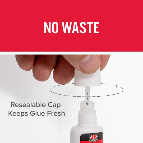 J-B Weld 33106 SuperWeld Glue, Clear Super Glue, 0.2 oz.