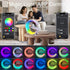 BedroomLarge NH-69 Table Lamp with Wireless Charger, Atmosphere Lamp with White Noise, Smart Light Sound Machine