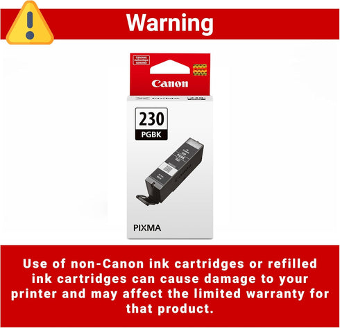 Canon PGI-230 TS8820 Genuine Pigmant Black Ink Tank, Compatible with PIXMA Printers