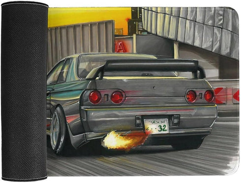Jdm Japanese Car Art Skyline Gtr R32 Large Mouse Pad for Desk, 30x60cm