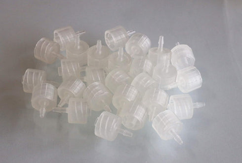 BleedZone Male Luer Lock Connector - 1/16"" Hose Barb Fittings, PP Polypropylene Hose Luer Lock Adapter, 25x Hose Barb Adapter Luer Fittings for Laboratory Equipment, Luer Lock Fittings