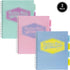 Pukka Pad 5 Subject Spiral Notebook 3-Pack, 200 Pages with Repositionable Dividers & Perforated Edges for Office