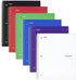 Five Star Spiral Notebooks, 5 Subject, Wide Ruled, 200 Sheets, Assorted Colors, 6 Pack