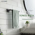 KOKOSIRI Bathroom Towel Bar Hand Towel Holders, Wall Mount Stainless Steel Paper Holder for Kitchen Cabinet, Oil Rubbed