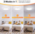 2 Pack 2700K/4000K/6500K 7 Inch 15W Closet Non-Dimmable Brightever Motion Sensor Ceiling Light Wired, Small LED Flush