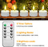 12PCS Dimmer, HAIDOLIANG Rechargeable Tea Lights with Remote Timer & USB Flickering Battery Operated Flameless Candles