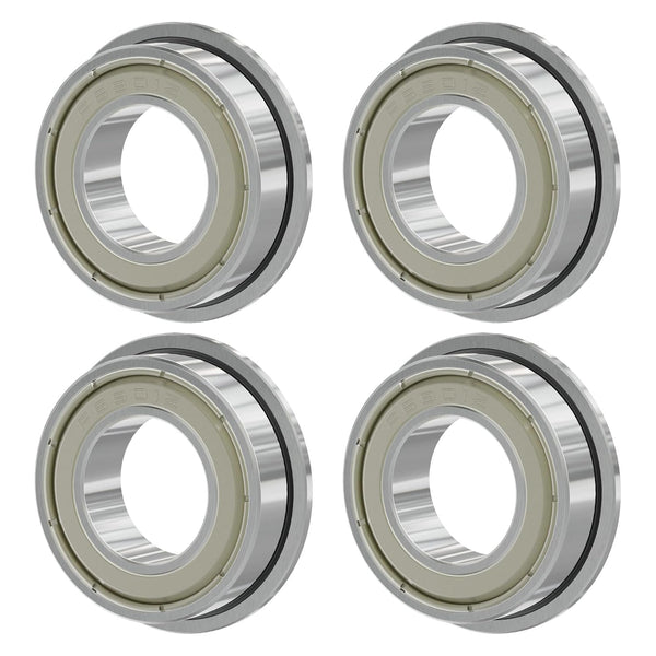 F6901ZZ 4PCS Flange Ball Bearing 12×24×6mm Double Metal Shielded Chrome Steel ABEC-1(P0) for Industrial Machine