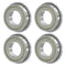 F6901ZZ 4PCS Flange Ball Bearing 12×24×6mm Double Metal Shielded Chrome Steel ABEC-1(P0) for Industrial Machine