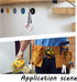 GORGECRAFT 4Pcs Electrical Tape Holder Strap, Nylon Belt with Swivel Hooks for Ropes, Wires, Tape Storage Organizer