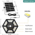 360 Sensor/Timer/5 AEQ Solar Shed Light Indoor Outdoor Work in Daytime with Remote Control, Lighting Waterproof Solar