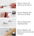 200pcs Double-Head Seamless Skirting Thread Nails, Invisible Mechanical Connector with Specific Sleeve Tool
