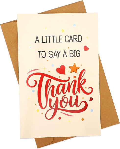 XIHIRCD Funny Thank You Cards, Cheering Appreciation Card with Envelope Creative Paper Celebration