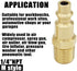 Air Hose Fittings 1/4 inch NPT Male Thread Air Plug, Quick Connect Fittings, 2 Piece