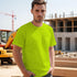 High Visibility Shirts for Men, Hi Vis Safety Construction Short Sleeve Work Shirts, ANSI Compliant, UC-Yellow L.