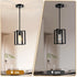 1-Light Pendant Light, Adjustable Height Farmhouse Pendant Light Fixtures, Black Hanging Light Fixture for Flat&Sloped