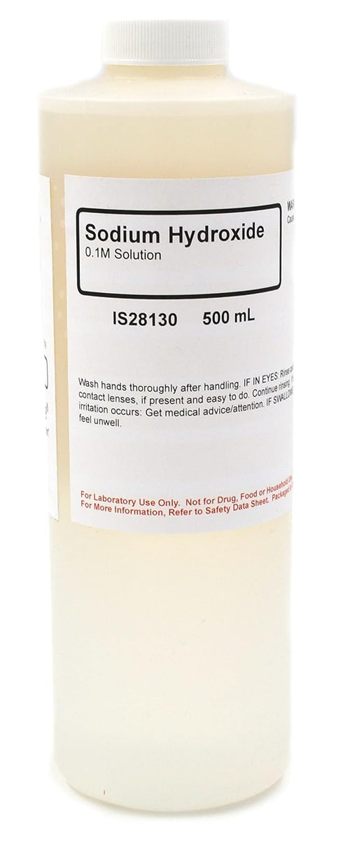 Innovating Science Sodium Hydroxide Solution, 0.1M, 500mL - Curated Chemical Collection