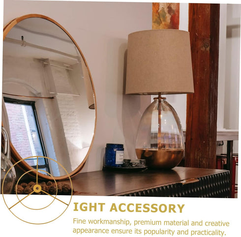 E27 Bulbs NUOBESTY Double Layer Chandelier Lampshade Frame for DIY Ceiling Light Iron Art Support Bracket Compatible