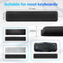 Yolanda Keyboard Wrist Rest/Pad, Cooling Gel, Stitched Edges, Ergonomic Keyboard Accessory, Black