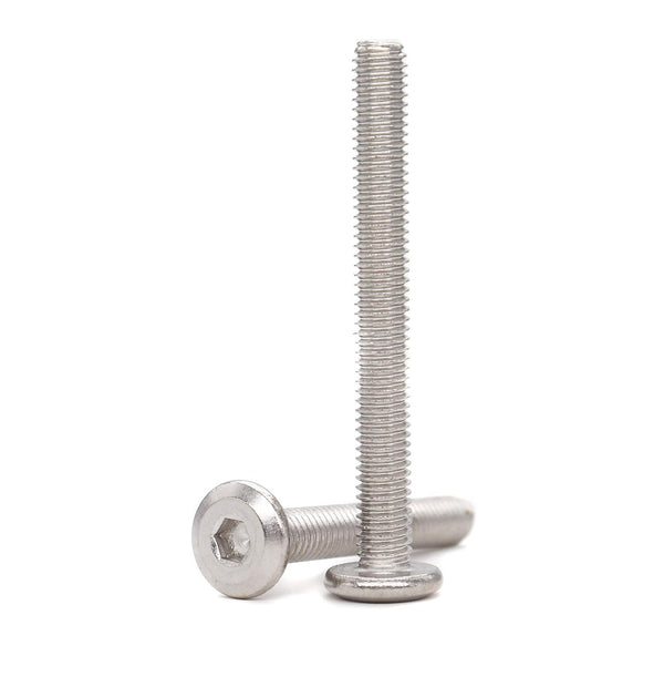 binifiMux 10pcs M6 x 55mm Rivet Countersunk Socket Cap Allen Head Bolts Screws for Furniture, 304 Stainless Steel
