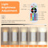 16 Motion Sensor Wall Light, RGB LED Wall Light with Remote Control, Colors Brightness Adjustable, Wall Sconces Battery