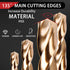 1/4 Inch Cobalt Drill Bits, 13 Pack M35 HSS, 135 Degree Tip, Jobber Length Twist Drill Bit Set for Metal and Wood