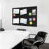MaxGear Large Cork Board for Wall, 36" x 24", Black Bulletin Board, 6 Pack Felt Wall Tiles with Pushpins