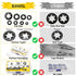 Internal Tooth Starlock Washers, 330PCS 8 Size Quick Speed Locking Washers, Push Nuts, 65Mn Steel Flanged M7 and Regular M3/M4/M5/M6/M8/M10/M12 Retainning Clips Fasteners Assortment Kit