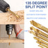 Titanium Coated HSS Twist Drill Bits, 8Pcs 3-10mm for Wood, Metal, Plastic Hole Cutting