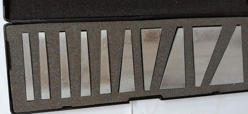 10 Piece Angle Block Set Precision Gage Inspection Block Set 1°, 2°, 3°, 4°, 5°, 10°, 15°, 20°, 25°, 30° +/- 20 Seconds