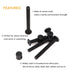 binifiMux 50pcs M6 20mm/ 30mm/ 40mm/ 50mm/ 60mm Crib Hardware Screws, x Black Hex Socket Cap Bolts Barrel Nuts
