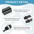 uxcell 2Set 200mm/7.87" M10 Straight Pipe Lamp Stems Rod Kit, Carbon Steel Double End Fine Thread Rod with Lock Nuts