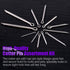 110Pcs 304 Stainless Steel Cotter Pin Clip Key Fastener Assortment Kit for Automotive Mechanics & Small Engine Repair